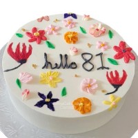 Flower Cream Cake 