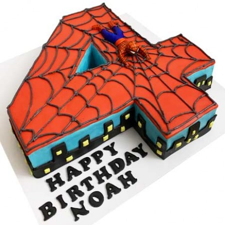 Number Cake Spider Man 