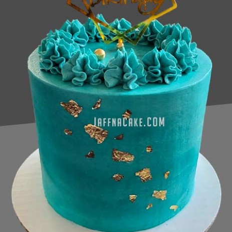 Blue Tower Cake